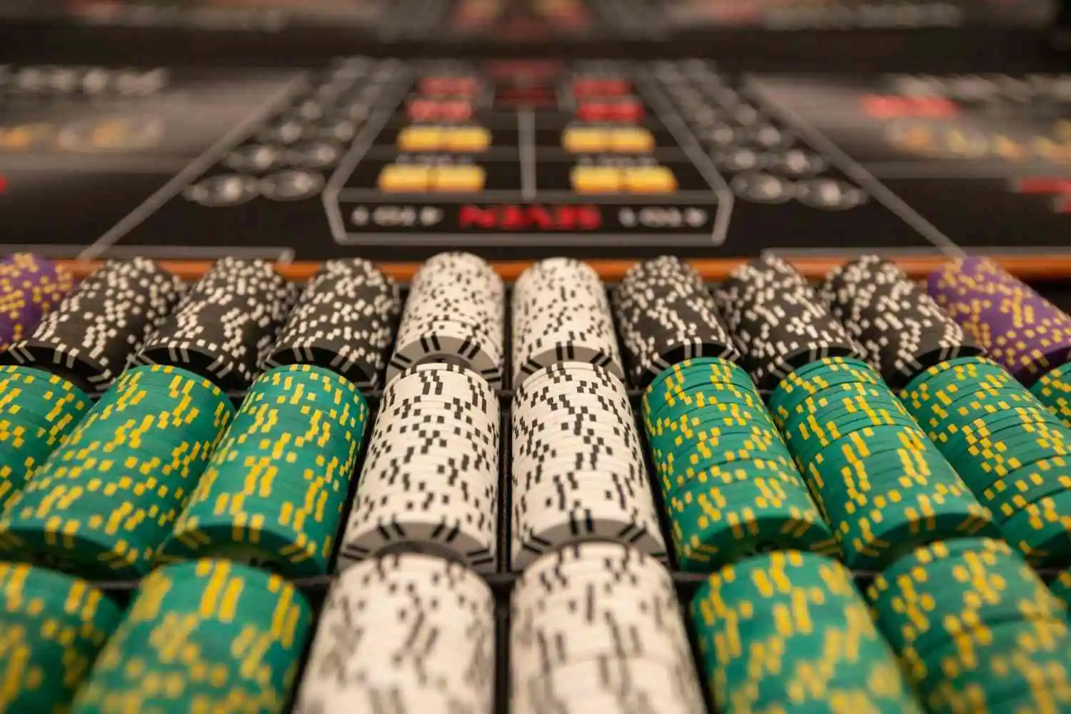Game chips on roulette table Africa gambling market